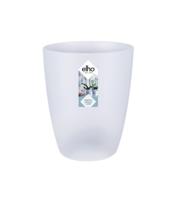 Pot haut spécial orchidée - Brussels - H 12.5 cm - Transparent - ELHO