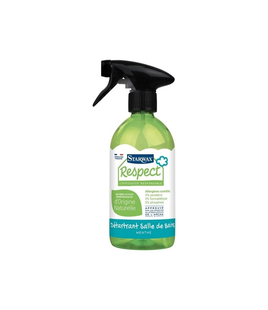 Détartrant salle de bain avec matières actives d’origine naturelle - Respect - 500 ml - STARWAX