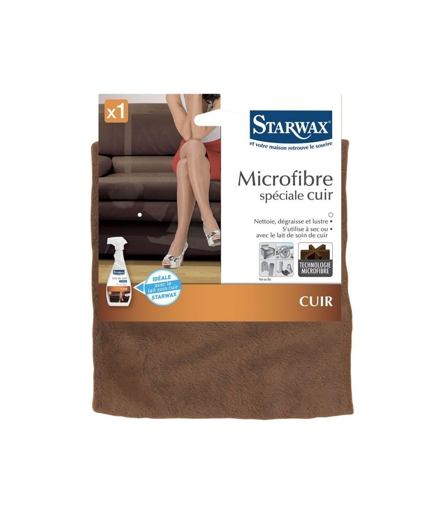 Lavette microfibre spécial cuir - STARWAX