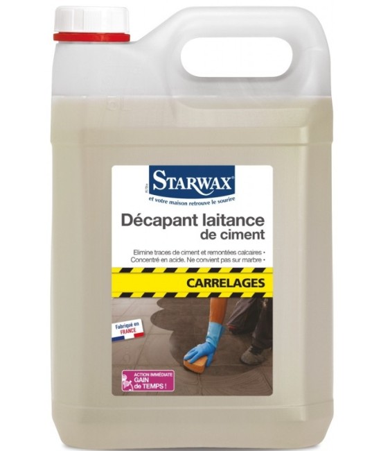Décapant laitance de ciment pour carrelages - 5L - STARWAX