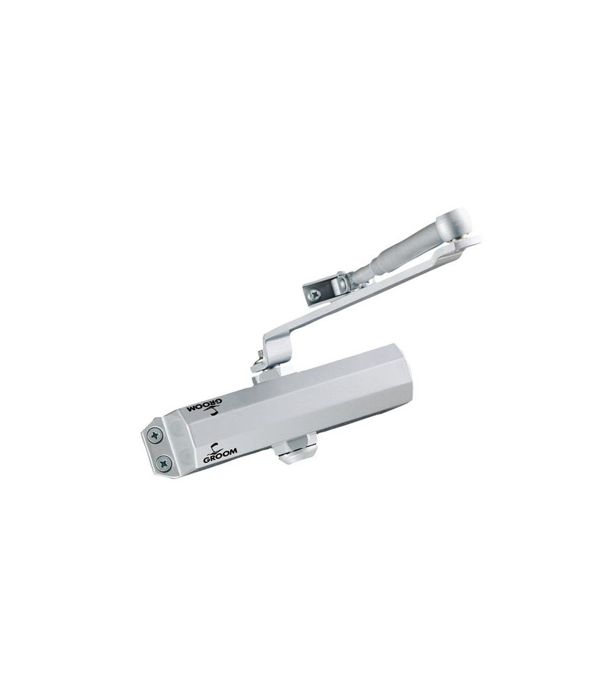 Ferme-porte GR101 - Bras compas - Force 3 - Argent - GROOM