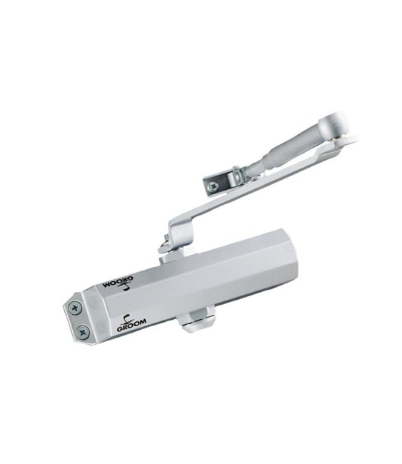 Ferme-porte GR101 - Bras compas - Force 3 - Argent - GROOM