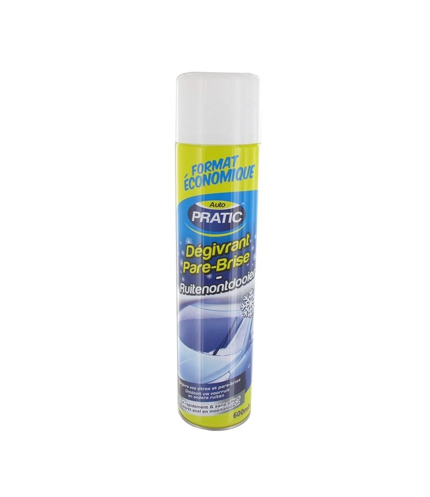 Dégivrant pour pare-brise - 600 ml - AUTO PRATIC Dégivrant pour pare-brise - 600 ml - AUTO PRATIC