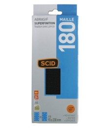 Patin maille fixation avec pince - 93 x 230 mm - Grain 180 - SCID
