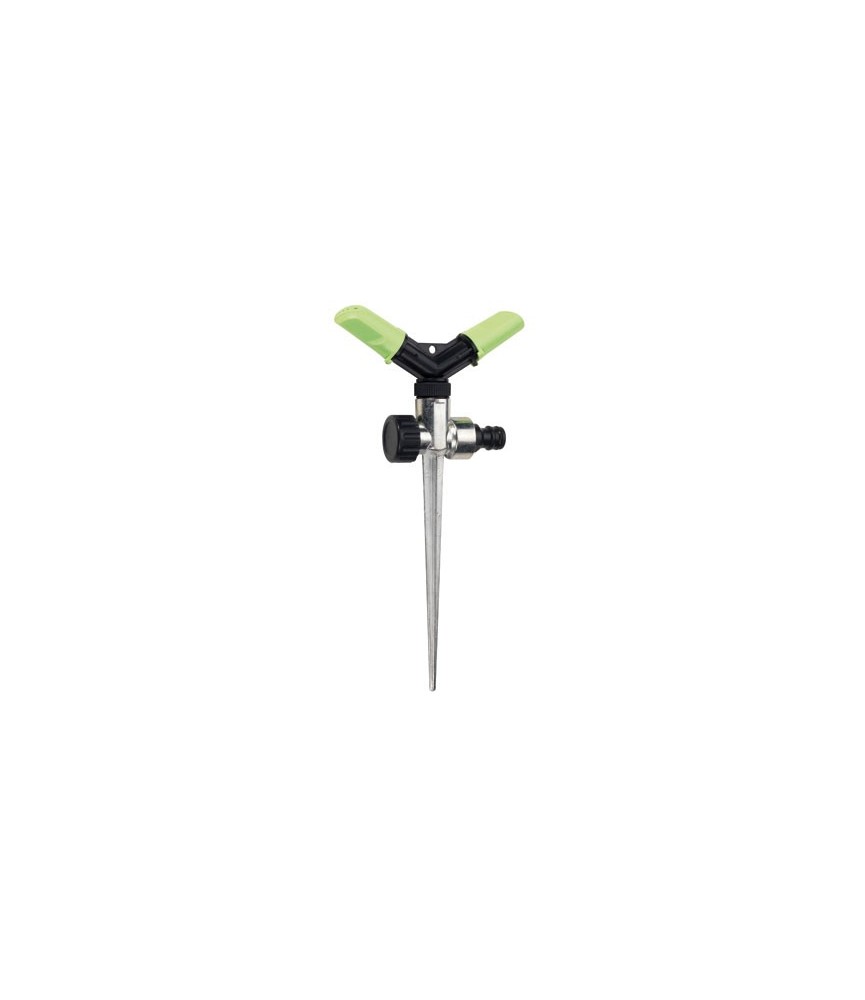 Arroseur rotatif sur pique - 2 branches - CAP VERT Arroseur rotatif sur pique - 2 branches - CAP VERT