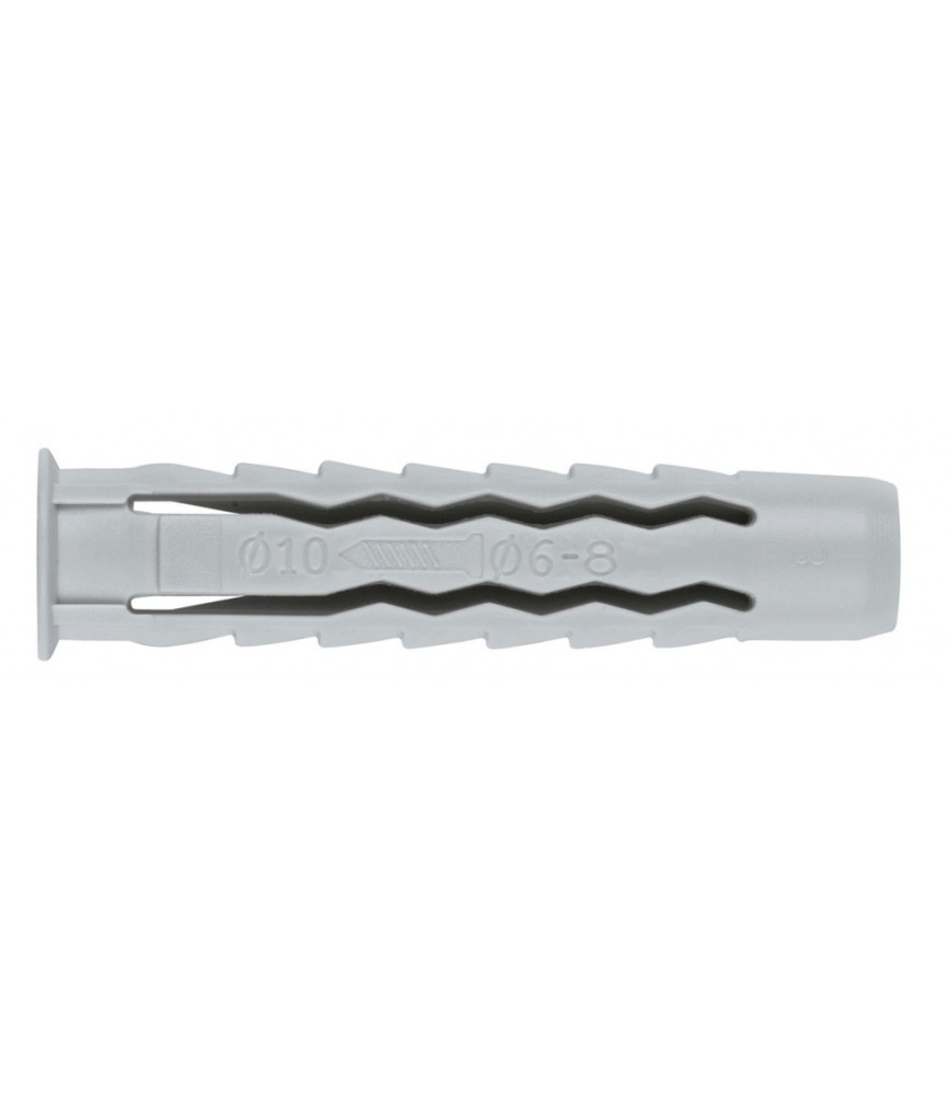 Chevilles en nylon Quadruple expandion - 8 x 40 mm - Lot de 25 - FIX'PRO Chevilles en nylon Quadruple expandion - 8 x 40 mm - Lot de 25 - FIX'PRO