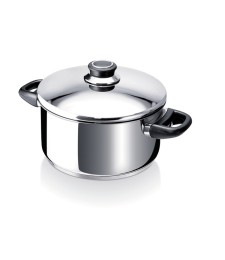 Faitout Polo avec couvercle - Acier inoxydable - 16 cm - BEKA