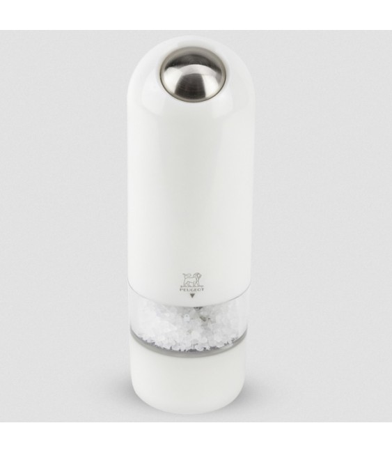 Moulin à sel électrique en ABS - Blanc - 17 cm - Alaska - PEUGEOT