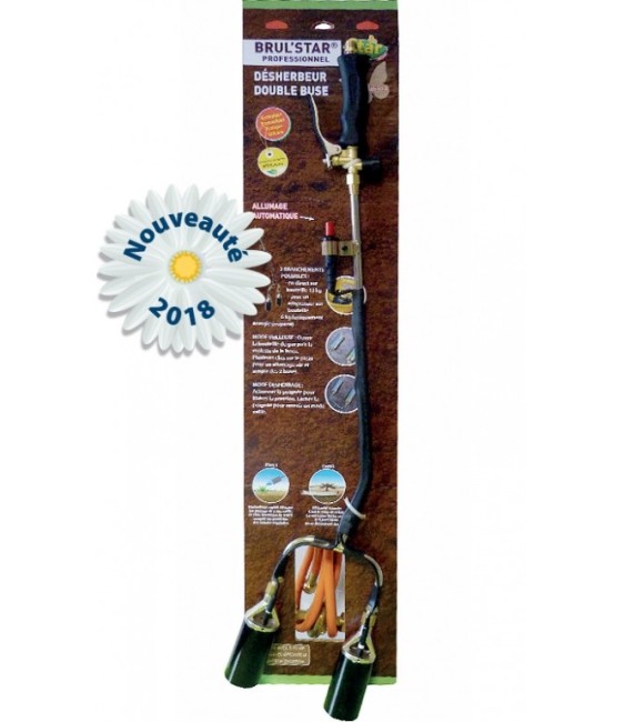 Désherbeur gaz double buse - Brul'Star Pro Double - 5 M - STAR