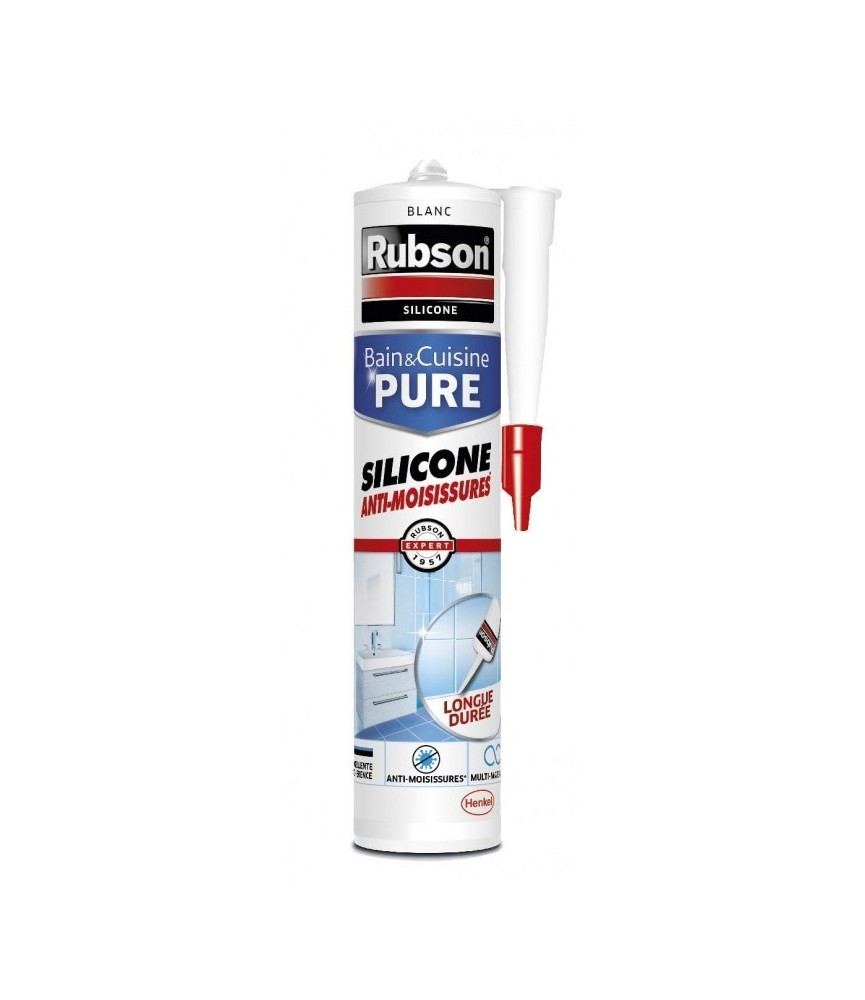 Mastic sanitaire - Bain & Cuisine - Blanc - 280 ml - RUBSON