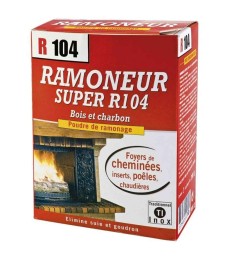 Poudre de ramonage - Bois et charbon - Ramoneur R104 - 900 Grs
