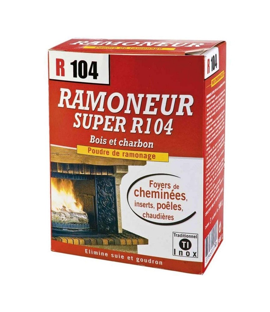 Poudre de ramonage - Bois et charbon - Ramoneur R104 - 900 Grs