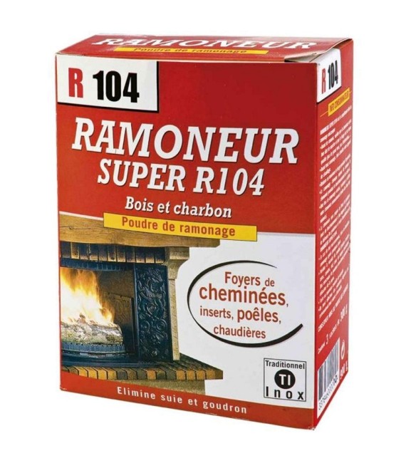 Poudre de ramonage - Bois et charbon - Ramoneur R104 - 900 Grs