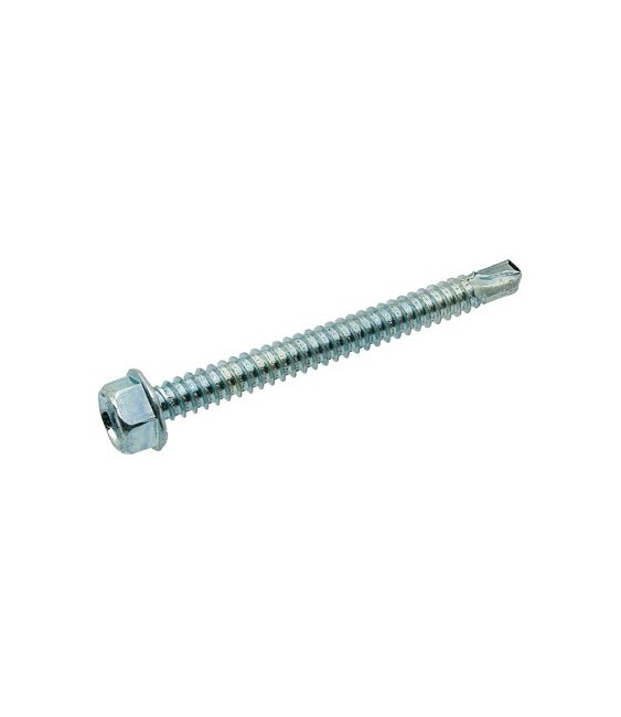 Vis auto-perçeuse Tête Hexagonale à embase - 4.8 x 16 mm - Lot de 500