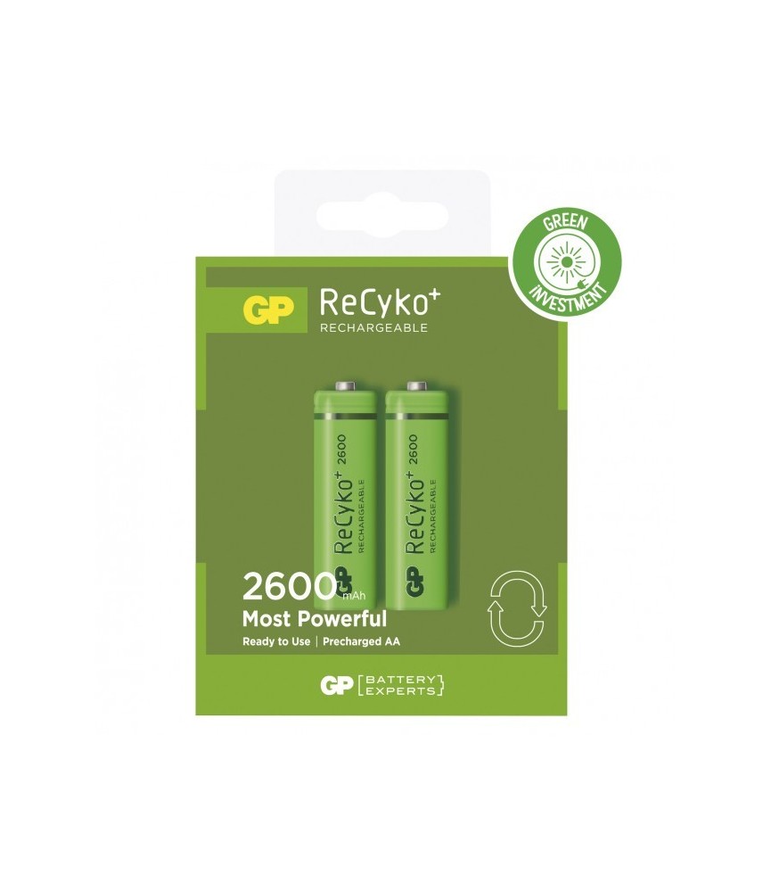 2 piles rechargeables - Recyko 270AAHCE-2GBW2 / AA - GP