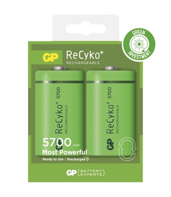 2 piles rechargeables - Recyko 570DHCBE-2GB2 / D - GP