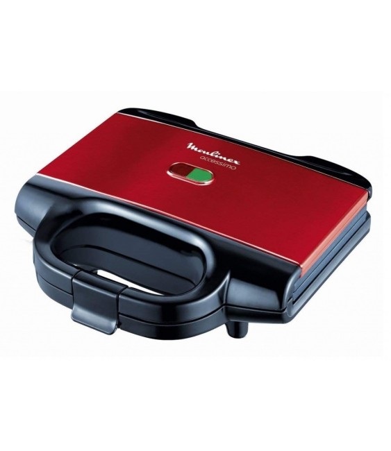 Appareil à croque-monsieur - Croque Accessimo - 650 Watts - Rouge - MOULINEX