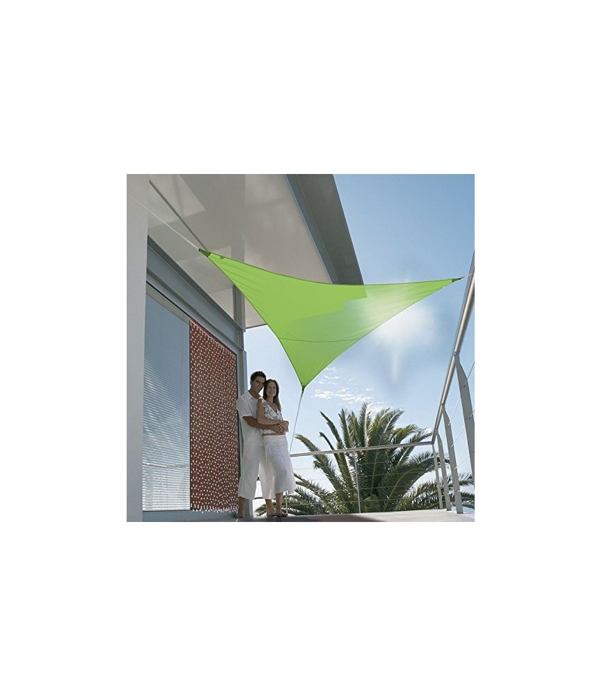 Voile d'ombrage triangulaire - First - 3 M - Vert Pomme - JARDILINE Voile d'ombrage triangulaire - First - 3 M - Vert Pomme - JARDILINE