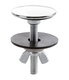 Cache trou lisse chromé - 42.5 mm - NICOLL