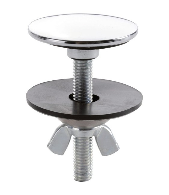 Cache trou lisse chromé - 42.5 mm - NICOLL