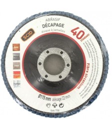 Disque à lamelles - Zirconium - Diamètre 150 mm - Grain 40 - SCID