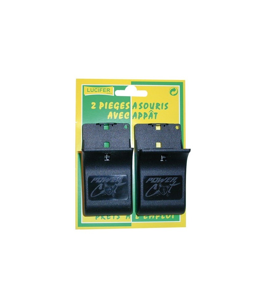 Piège à souris pré-appâtés - Lot de 2 - LUCIFER