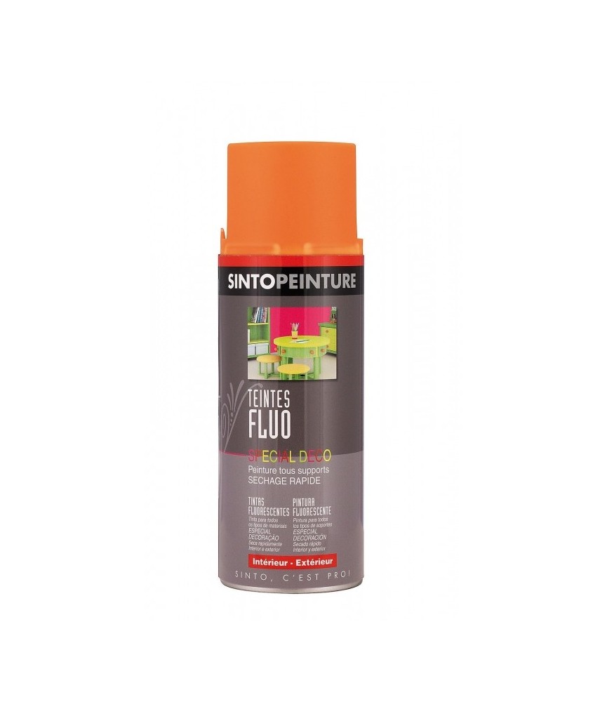 Aérosol de peinture - Effet Fluo - Orange - 400 ml - SINTO Aérosol de peinture - Effet Fluo - Orange - 400 ml - SINTO