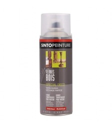 Vernis bois en aérosol - Incolore Mat - 400 ml - SINTO
