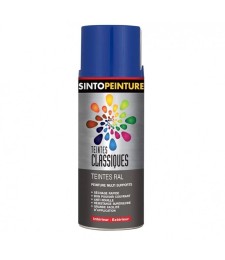 Peinture multi-supports - Teintes classiques RAL - Bleu vintage brillant - 400 ml - SINTO