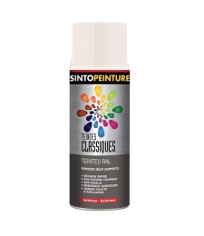 Peinture multi-supports - Teintes classiques RAL - Blanc crème brillant - 400 ml - SINTO