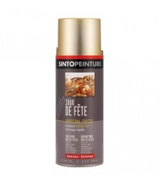 Peinture aérosol - Spécial Jour de fête - Or pâle - 400 ml - SINTO