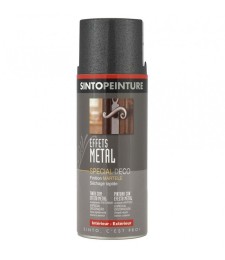Peinture aérosol - Effet métal - Anthracite martelé - 400 ml - SINTO