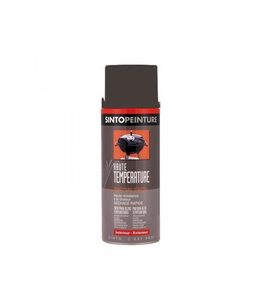 Peinture aérosol - Haute température - Gris foncé - 400 ml - SINTO Peinture aérosol - Haute température - Gris foncé - 400 ml - SINTO