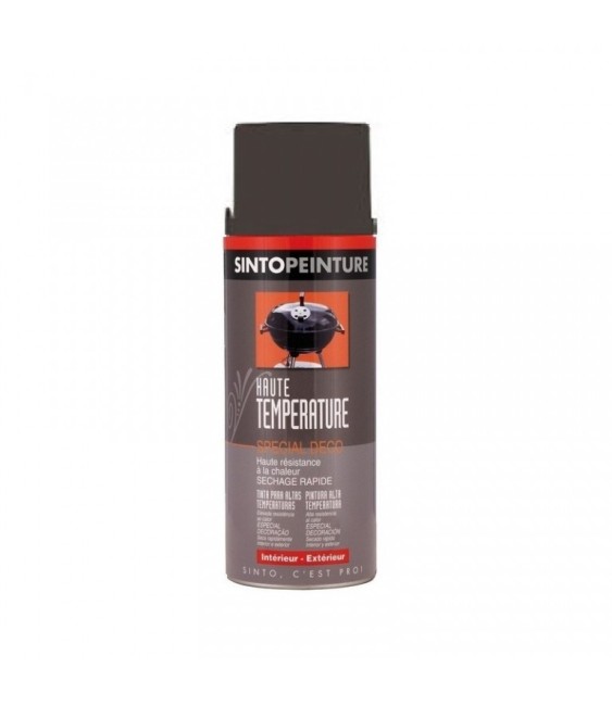 Peinture aérosol - Haute température - Gris foncé - 400 ml - SINTO
