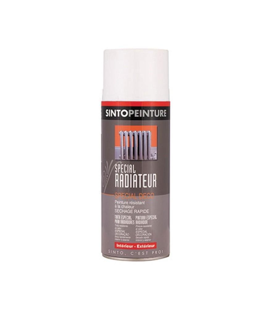 Peinture spécial radiateur - Blanc brillant - 400 ml - SINTO Peinture spécial radiateur - Blanc brillant - 400 ml - SINTO