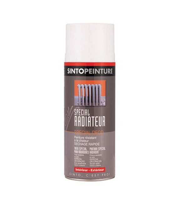 Peinture spécial radiateur - Blanc brillant - 400 ml - SINTO