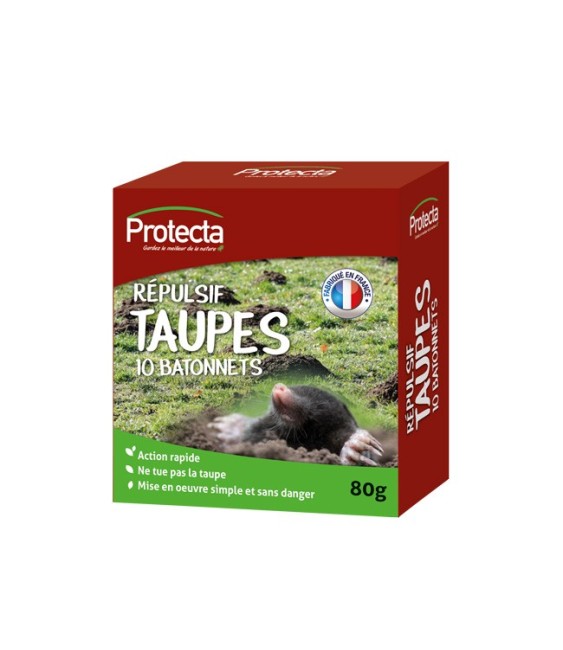 Répulsif taupes - 10 bâtonnets - PROTECTA