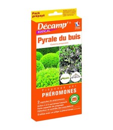 Recharge de phéromones pour piège contre la pyrale du buis - 2 recharges - DECAMP