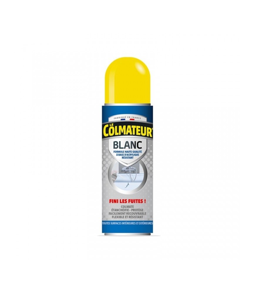 Spray d'étancheité - Fissures et failles - Blanc - 400 ml - LE COLMATEUR