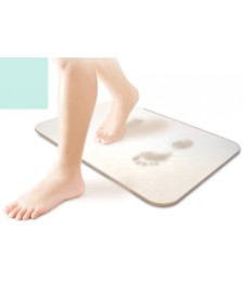 Tapis de bain en Diatomite - 60 x 39 cm - Vert - ECOGAM