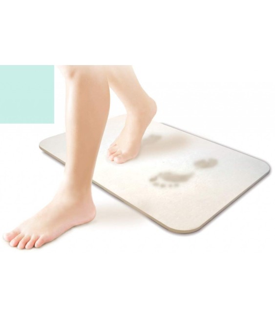 Tapis de bain en Diatomite - 60 x 39 cm - Vert - ECOGAM