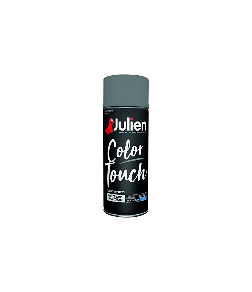 Aérosol de peinture - Color Touch - Gris anthracite - Multi-supports - 400 ml - JULIEN