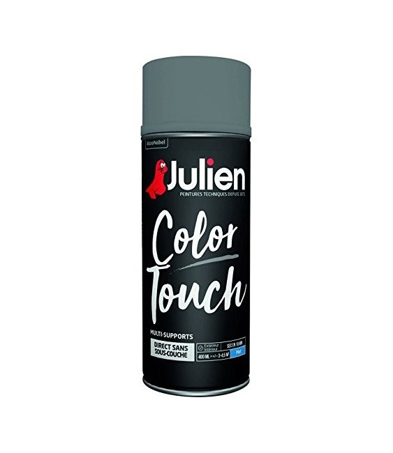 Aérosol de peinture - Color Touch - Gris anthracite - Multi-supports - 400 ml - JULIEN