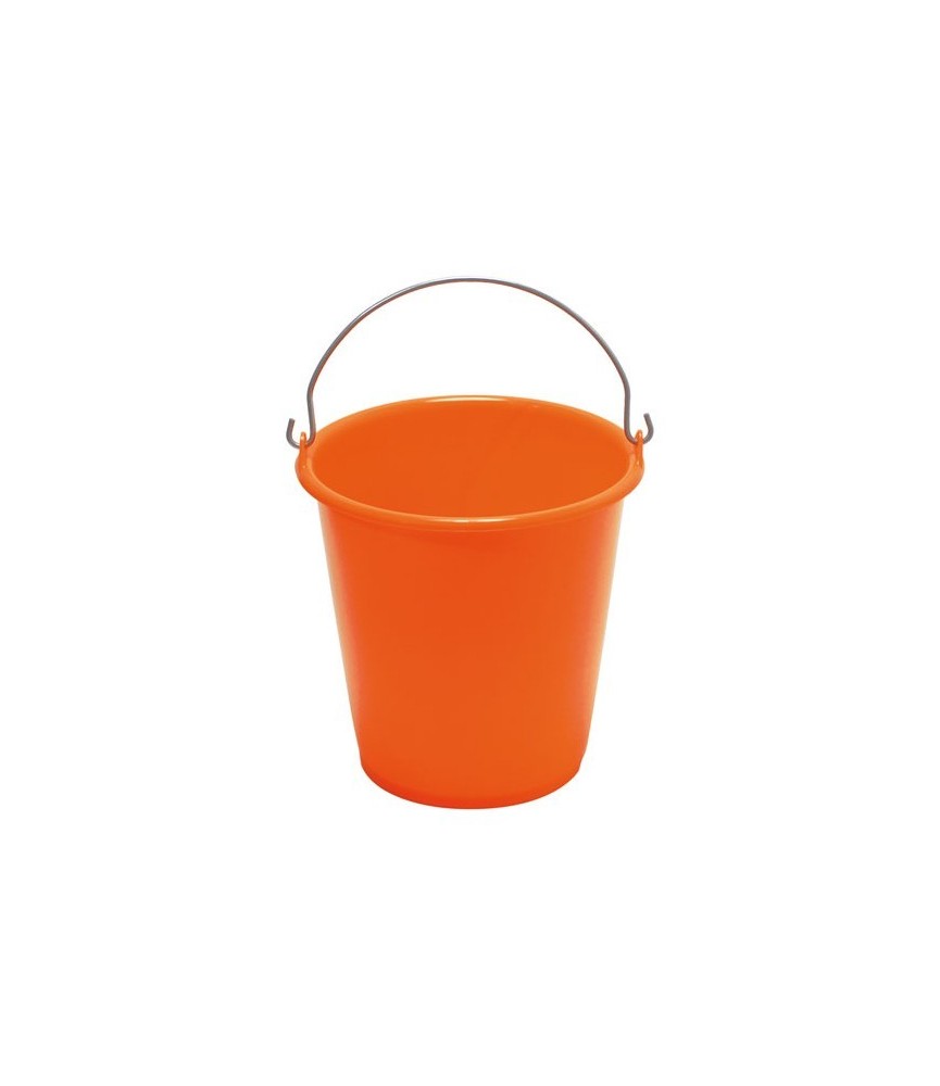 Seau ménager en palstique avec anse - 5 L - Orange - ALUMINIUM & PLASTIQUE