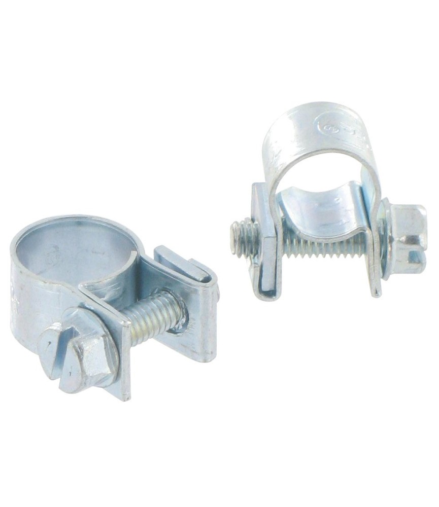 Collier de serrage Mini clamp - Acier - 11 x 13 mm et 13 x 18 mm - CAP VERT Collier de serrage Mini clamp - Acier - 11 x 13 mm et 13 x 18 mm - CAP VERT