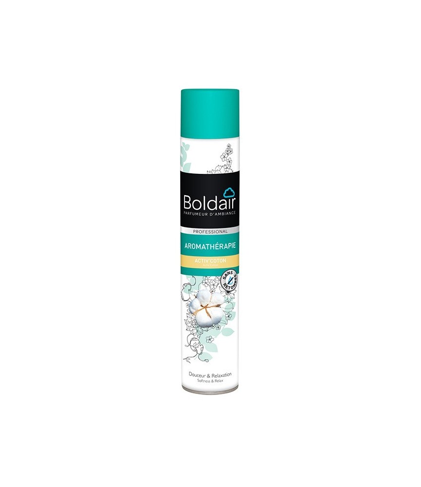 Désodorisant aromathérapie - ACTIV' COTON - douceur & relaxation - 500 ml - BOLDAIR Désodorisant aromathérapie - ACTIV' COTON - douceur & relaxation - 500 ml - BOLDAIR