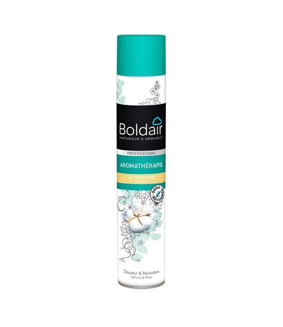 Désodorisant aromathérapie - ACTIV' COTON - douceur & relaxation - 500 ml - BOLDAIR