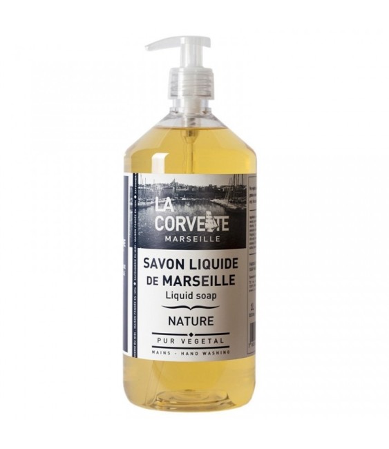 Savon de Marseille liquide - Nature - 1 L - LA CORVETTE