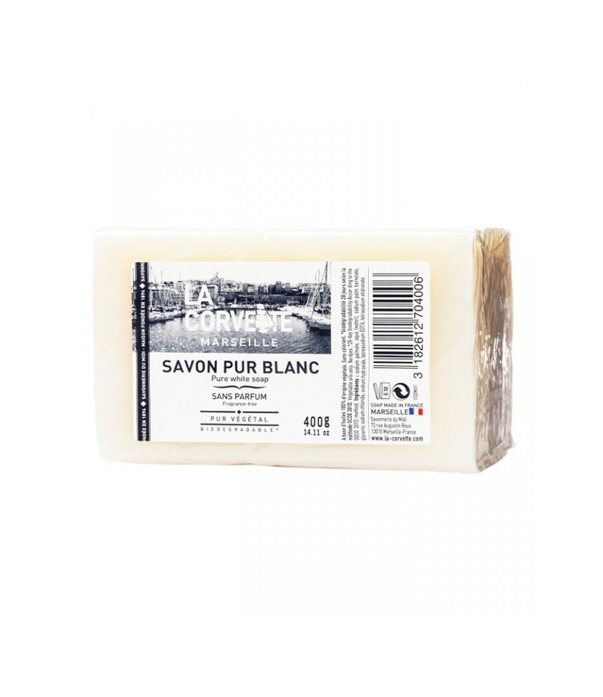 Savon Pur Blanc - Menager - 400 Grs - LA CORVETTE