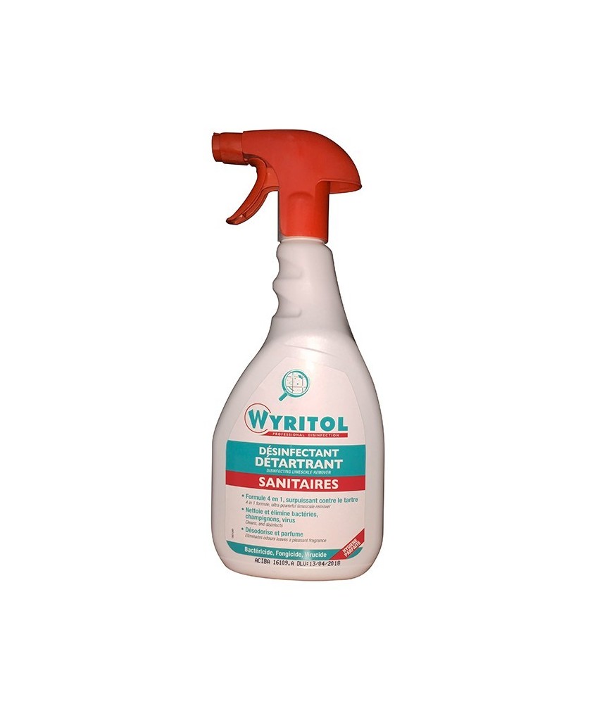 Désinfectant et détartrant pour sanitaires - 750 ml - WYRITOL Désinfectant et détartrant pour sanitaires - 750 ml - WYRITOL